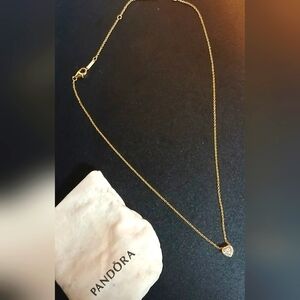 Pandora Elevated Hearts Necklace